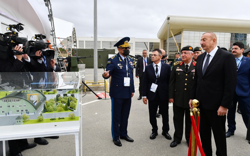 President Ilham Aliyev attends 4th Azerbaijan International Defense Exhibition
