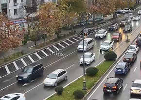 Bakıda tıxac olan yollar açıqlanıb - SİYAHI