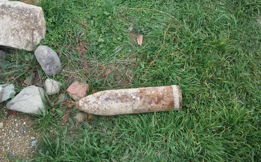 В Гяндже обнаружен снаряд