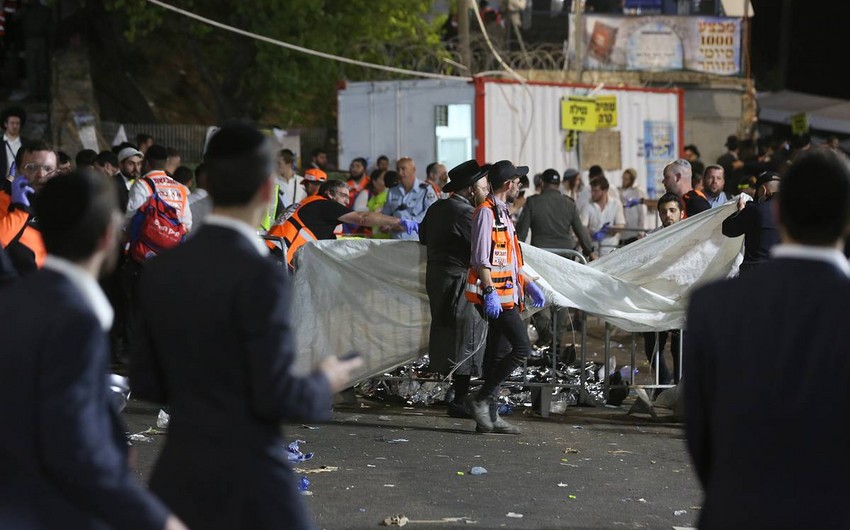 İsrail baş naziri 44 nəfərin öldüyü faciə yerinə gedib