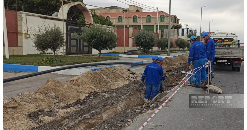 В жилом массиве в Сумгайыте прокладывается новый водопровод
