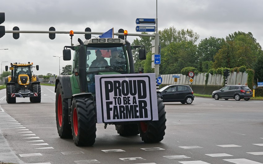 Около 40 тыс. человек участвуют в протесте фермеров в Нидерландах