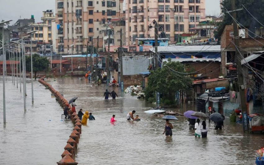 Nepalda musson yağışlarının fəsadları səbəbindən 28 nəfər ölüb