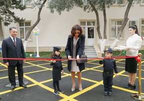 First Vice-President Mehriban Aliyeva attended opening of newly-built kindergarten No 6 in Khatai