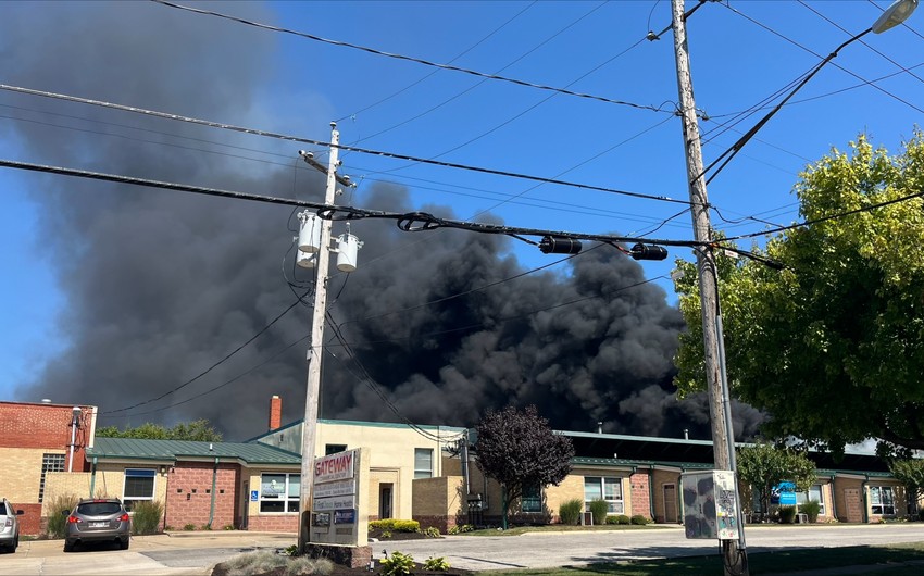 Evacuation order lifted, commercial fire in Akron under control