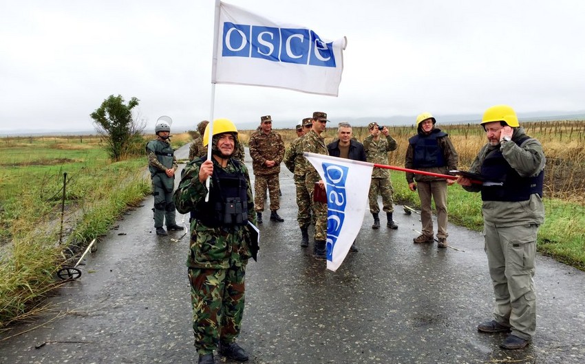 Cопредседатели МГ ОБСЕ приняли участие в мониторинге на линии соприкосновения - ФОТО