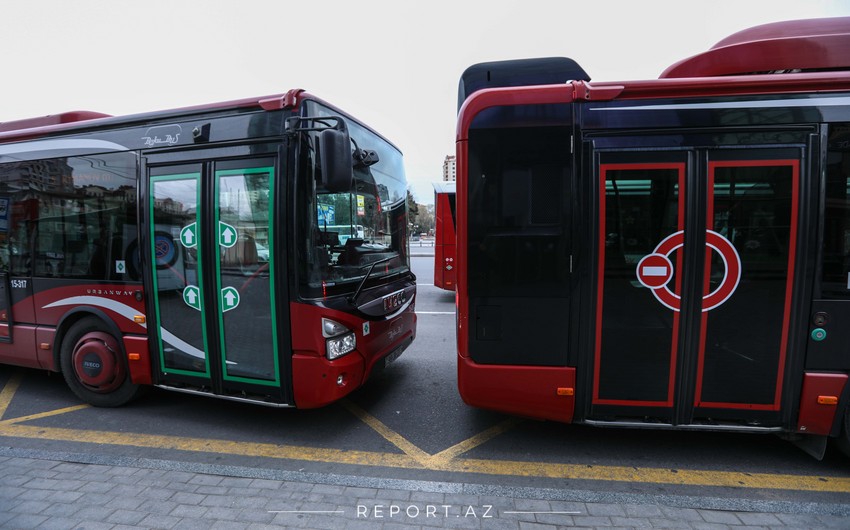 В Баку меняется схема движения двух автобусов
