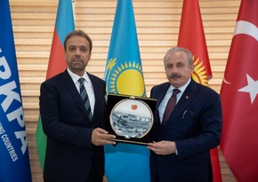 Turkish Parliament chairman, TURKPA secretary-general meet in Baku