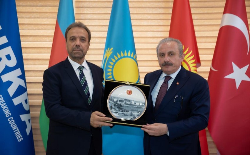 Turkish Parliament chairman, TURKPA secretary-general meet in Baku
