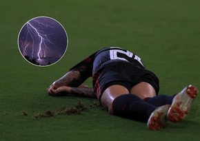 Footballer dies after being struck by lightning during match