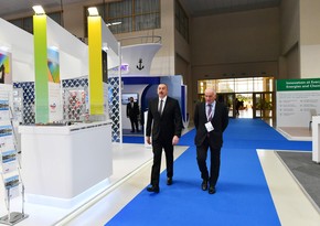 Ильхам Алиев принял участие в церемонии открытия 27-й Международной выставки Нефть и газ Каспия