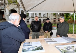 President and First Lady view restoration work to be carried out by Heydar Aliyev Foundation in Shusha