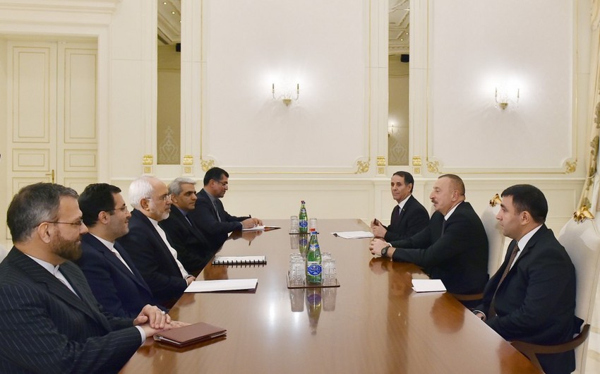 Президент Азербайджана принял делегацию, возглавляемую главой МИД Ирана