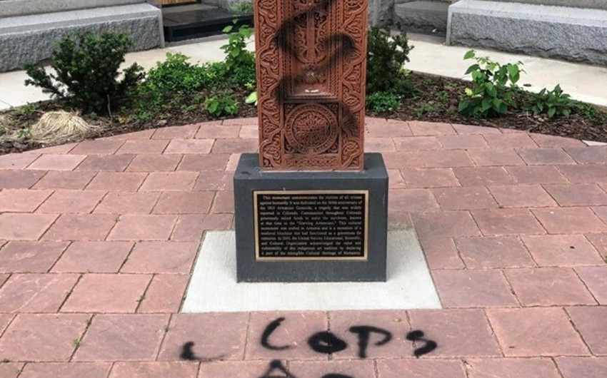 So-called Armenian genocide memorial in US vandalized