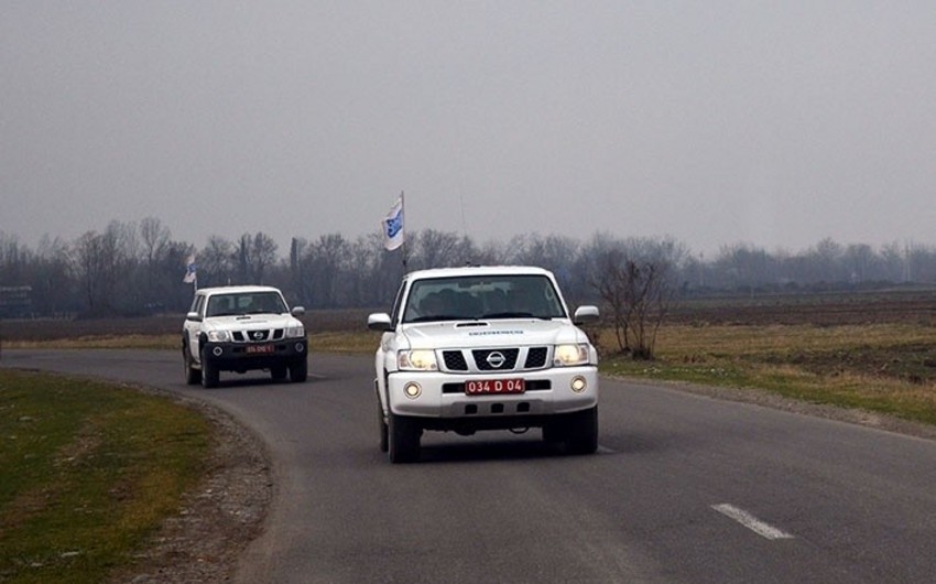 OSCE holds monitoring on Contact Line of Azerbaijani and Armenian troops