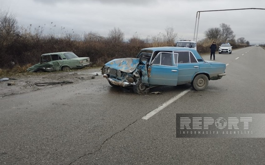 В Кюрдамире произошло ДТП, есть пострадавшие