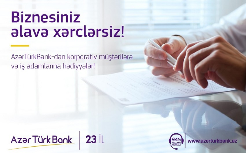 Azər Türk Bank korporativ müştərilərə maaş kartlarını pulsuz verəcək