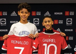 Cristiano Ronaldo's son officially unveiled as Manchester United player 