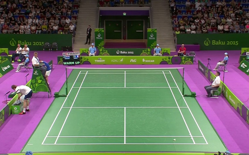 Next competition day on badminton starts in Baku-2015