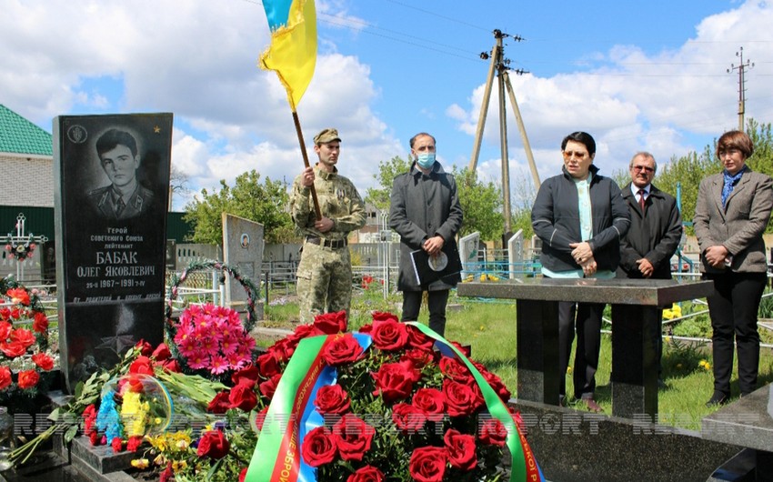 Azerbaijan Embassy in Ukraine commemorates Oleg Babak killed by Armenians in Gubadli