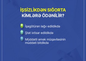 İşsizlikdən sığorta ödənişi ilə bağlı gözləmə müddəti ləğv edilib, staj tələbi azaldılıb