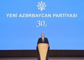 President Ilham Aliyev makes speech at event to mark 30th anniversary of New Azerbaijan Party - UPDATED