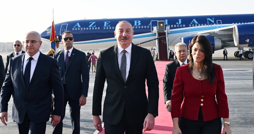 President of Azerbaijan Ilham Aliyev embarks on official visit to Egypt