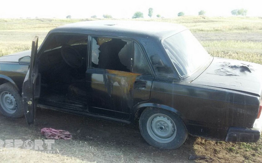 ​Bərdədə 24 yaşlı gənc öz avtomobilində yandırılıb - FOTO - VİDEO