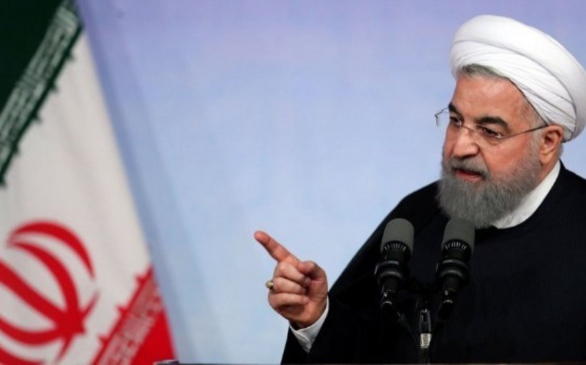 Ruhani ABŞ-ın İrana qarşı sanksiyasını terror aktı adlandırıb