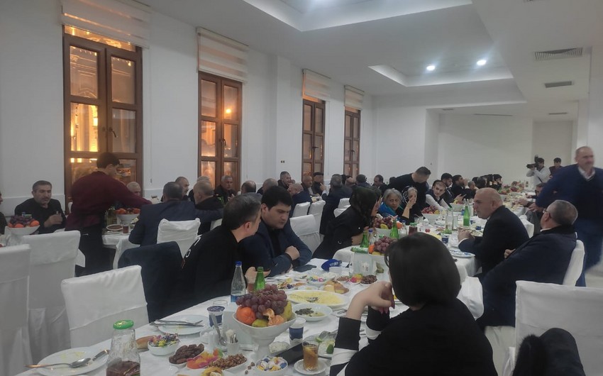 Şəhid ailələri və qazilər üçün iftar süfrəsi təşkil edilib