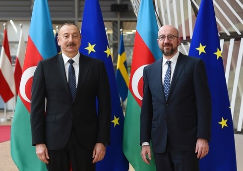 Шарль Мишель позвонил президенту Азербайджана Ильхаму Алиеву