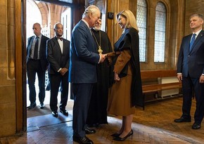 Britaniya Kralı III Çarlz Ukrayna Prezidentinin həyat yoldaşı ilə görüşüb