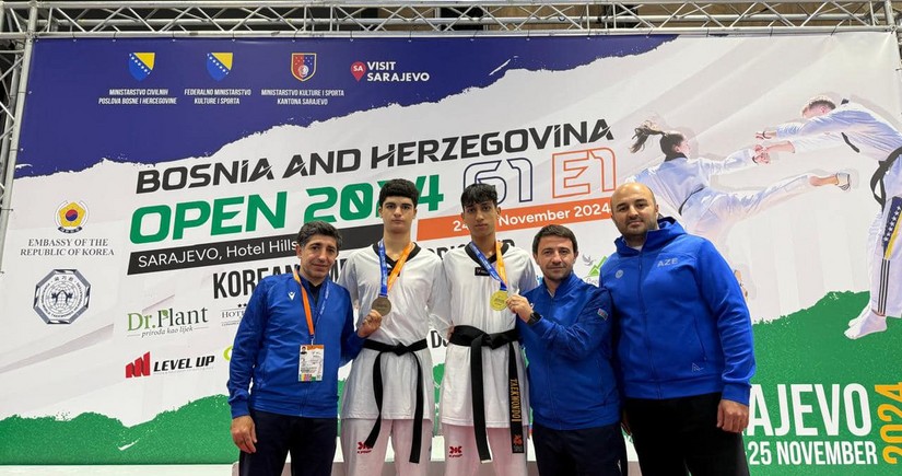 Azərbaycan taekvondoçuları Bosniya və Herseqovinada iki medal qazanıblar