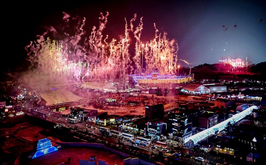 Pxençxan Qış Olimpiya Oyunlarının Açılış mərasimi keçirilib