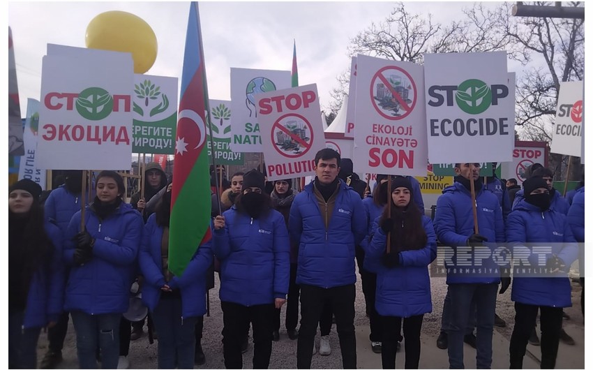 Nearly 100 new eco-activists and volunteers join protest on Khankandi-Lachin road - VIDEO