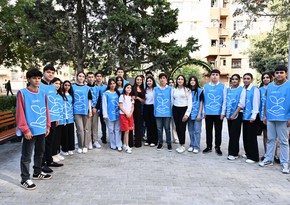 Renovated courtyard hands over to residents with participation of Leyla Aliyeva