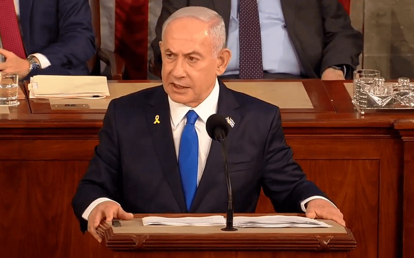 Netanyahunun ABŞ Konqresində çıxışı başlayıb