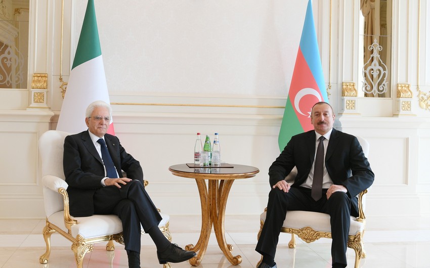Azerbaijani and Italian presidents had one-on-one meeting