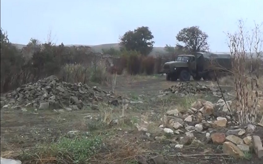Video recording of Chakhirli village liberated from occupation