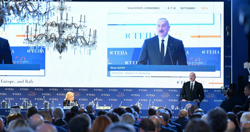 President Ilham Aliyev addresses session on “Azerbaijan's role in the new geopolitical environment” at International Cernobbio Forum - UPDATED