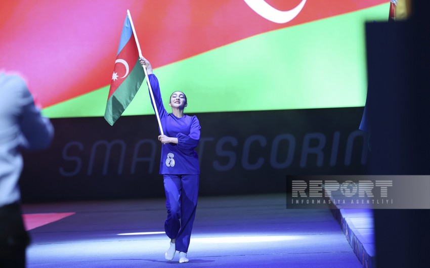 В Баку состоялась церемония открытия Кубка мира по батутной гимнастике и тамблингу
