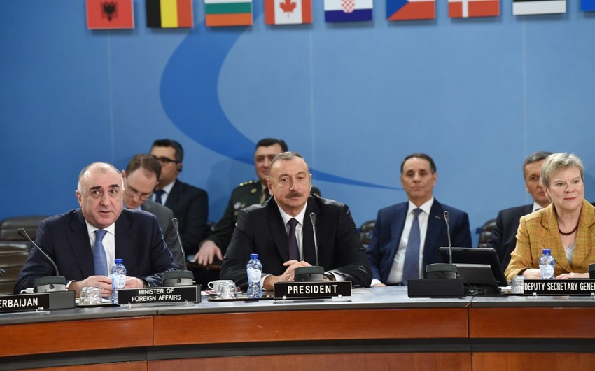 President llham Aliyev attends NATO's North Atlantic Council meeting in Brussels