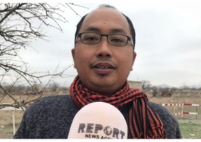 Indonesian journalist struck by sight of destroyed Aghdam