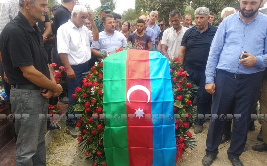 В Бейлагане простились с шехидом Азербайджанской армии