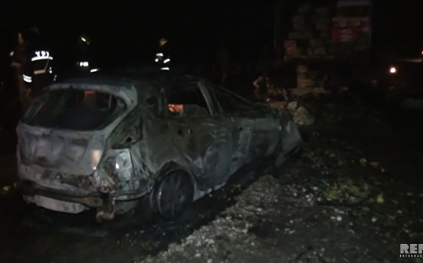 Стали известны личности сгоревших заживо в автомобиле в Азербайджане - ВИДЕО - ОБНОВЛЕНО - 2