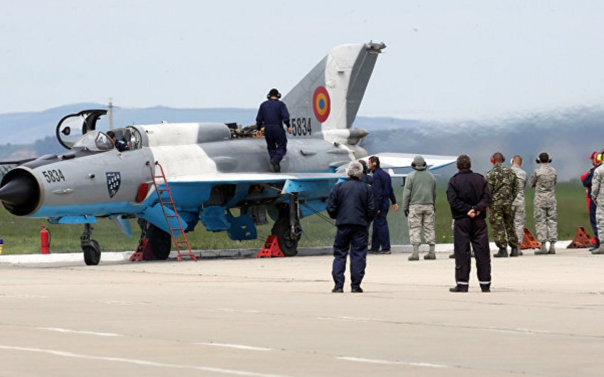 Самолет МиГ-21 ВВС Румынии потерпел крушение на юге страны