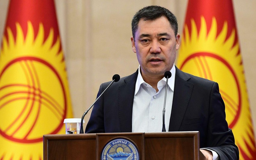 Qırğızıstanın yeni prezidentinin andiçməsi -