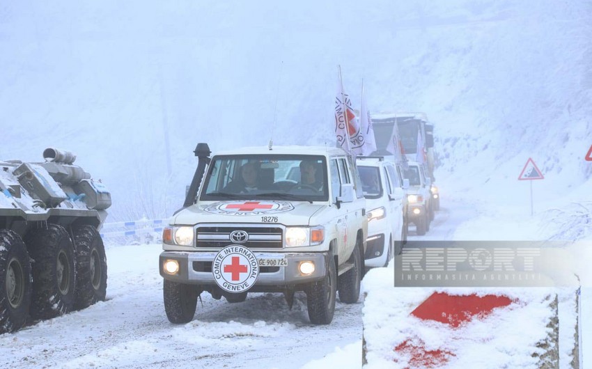 ICRC vehicles pass freely through Khankandi-Lachin road  