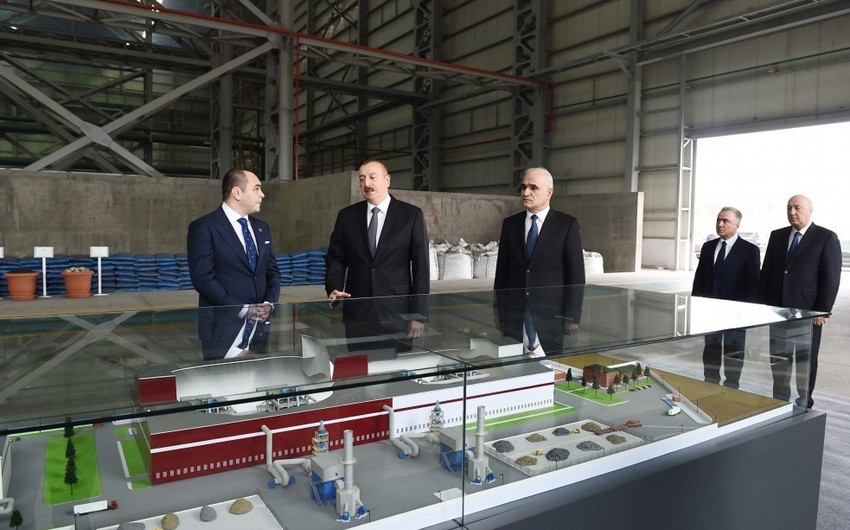 President Ilham Aliyev launches non-ferrous metals and foundry plant in Sumgayit Chemical Industrial Park