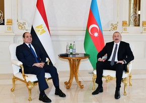 Президент Азербайджана: Мы будем укреплять с Египтом совместную деятельность в международных организациях